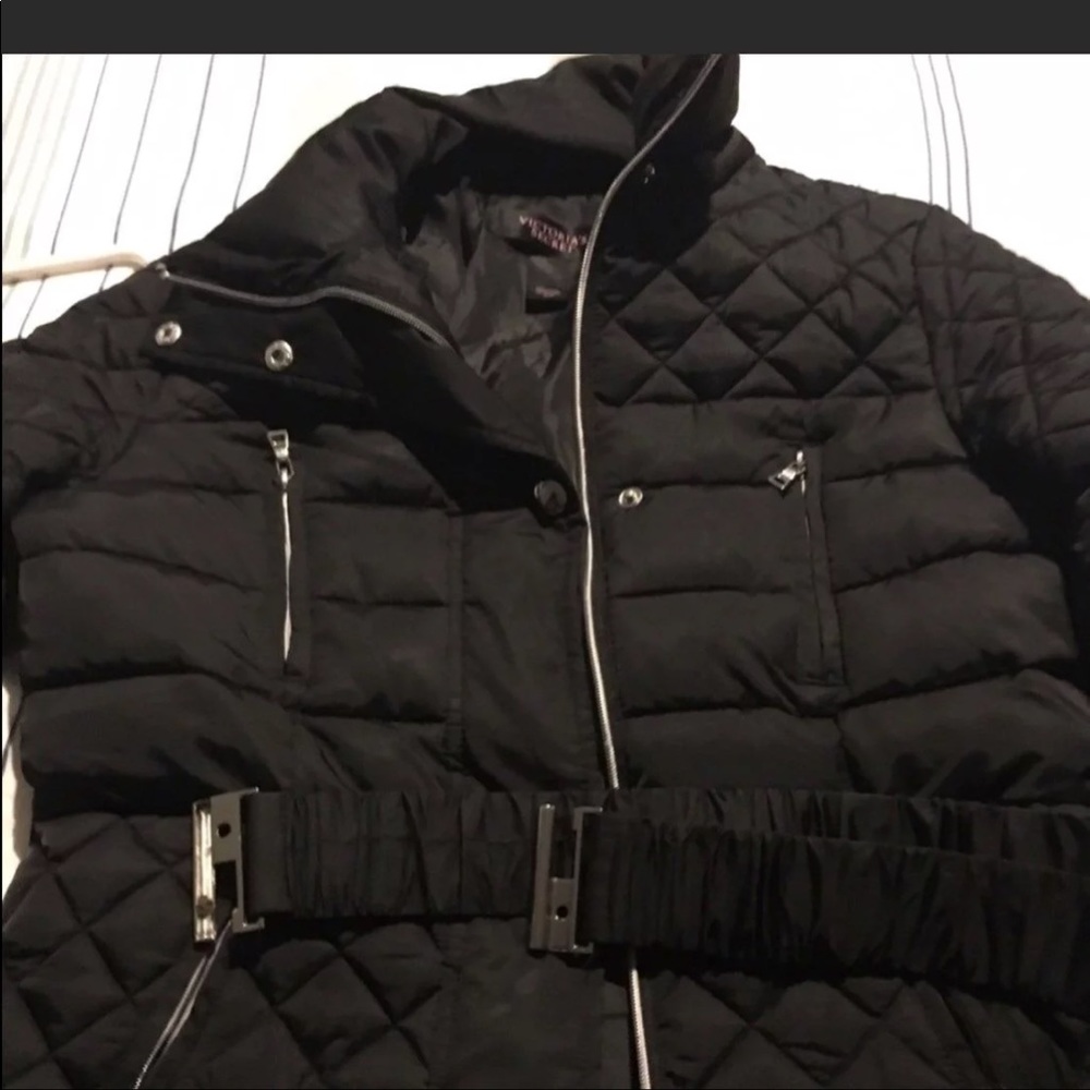 Victorias secret black puffer jacket size Small